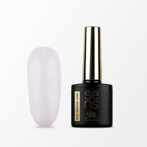 Sens Base Gel - Shimmer White - 10ml - Crystal Nails