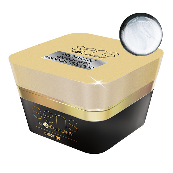 Sens Metallic Gel - Mirror Silver - 5ml – Crystal Nails