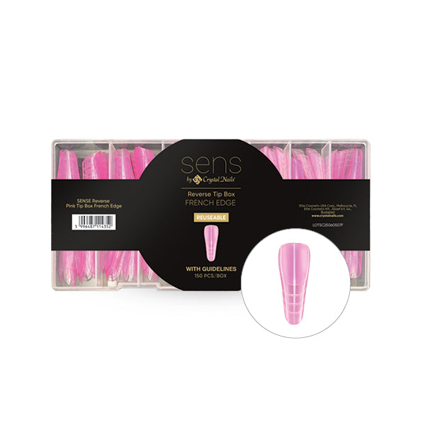 SENS Reverse Tip Pink - 150buc – Crystal Nails