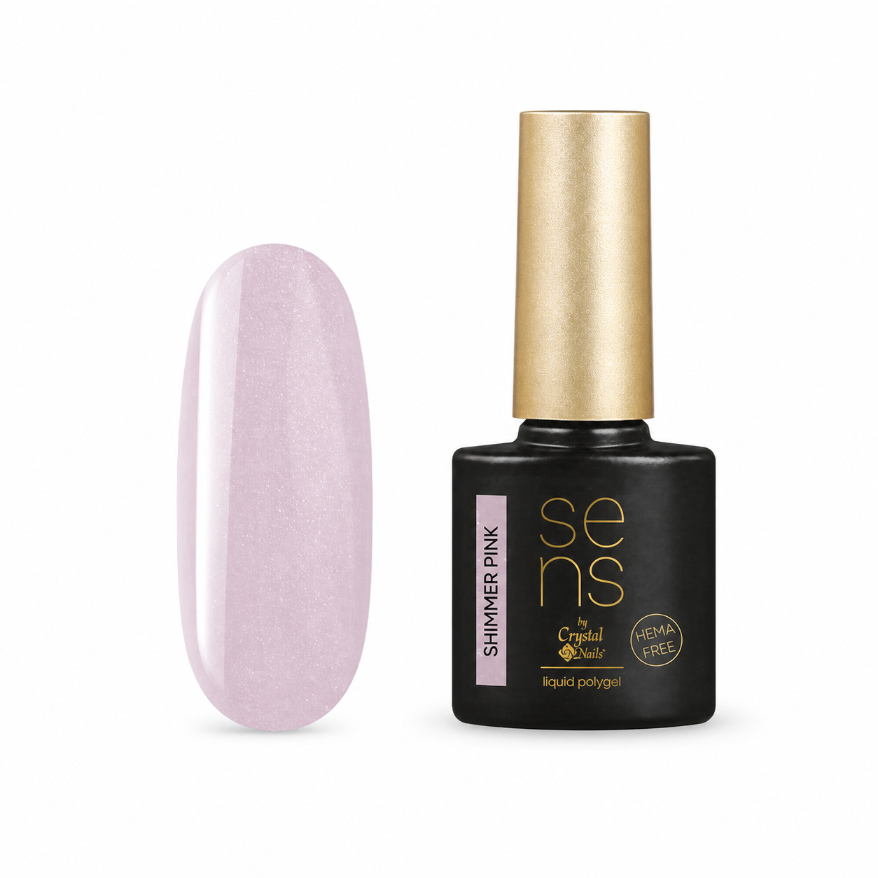 Sens Liquid Acrylgel - Shimmer Pink - 10ml - Crystal Nails