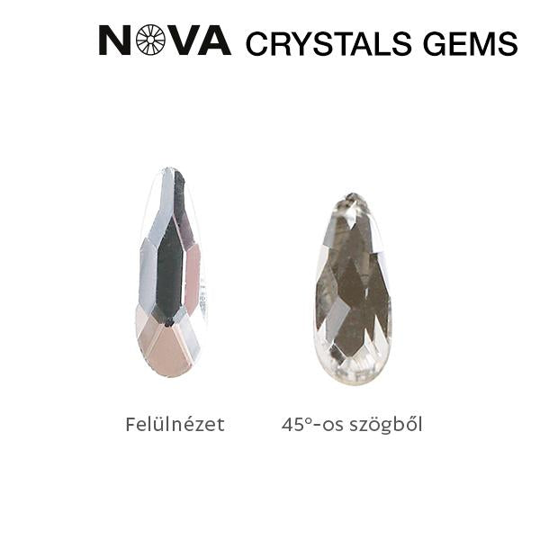 Strasuri Nova Gems Drop 2X6 Mm Crystal - 10buc – Crystal Nails