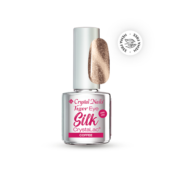 Tiger eye silk crystalac - Coffee - 4ml - Crystal Nails