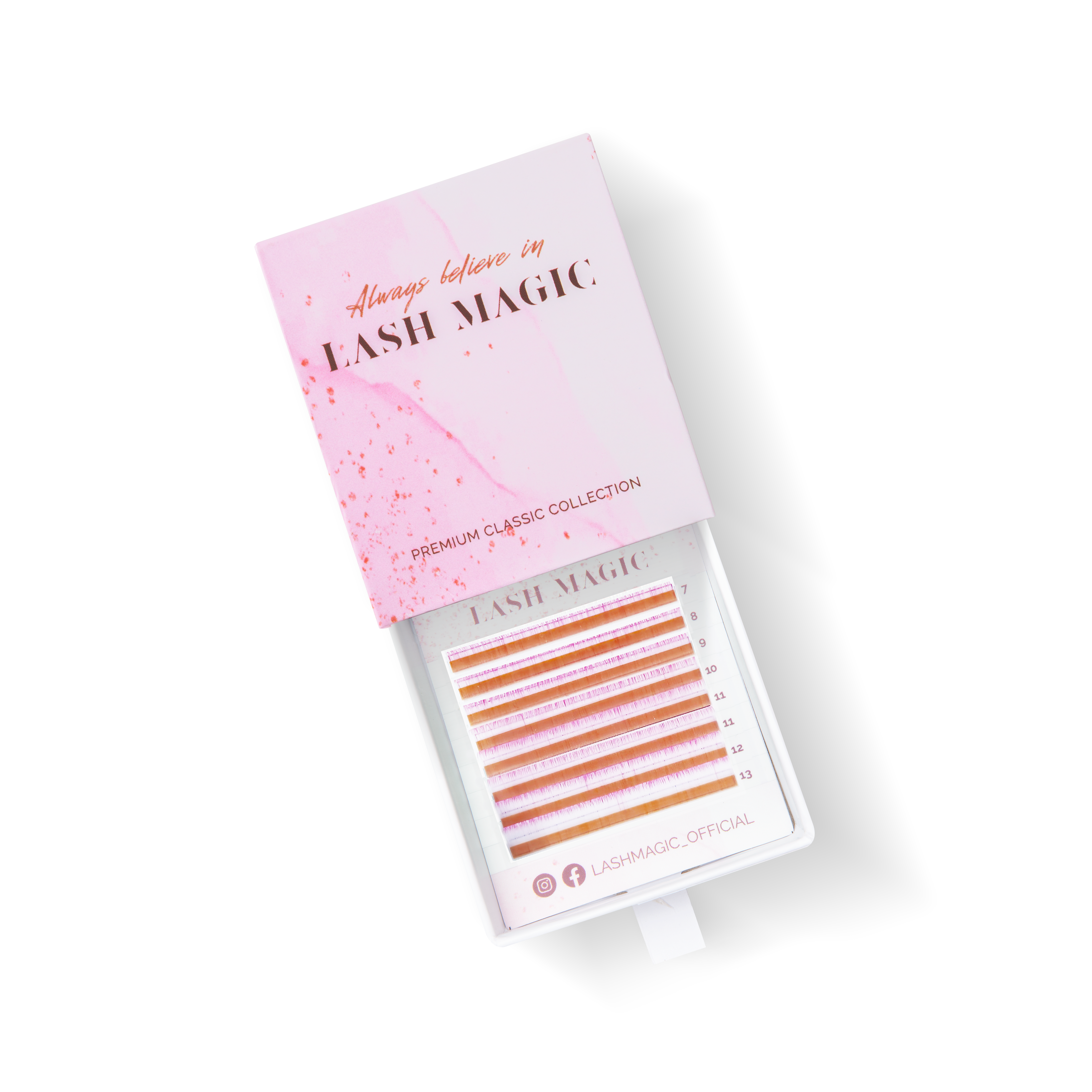 eyelash classic two-tone 8 rows 0.07