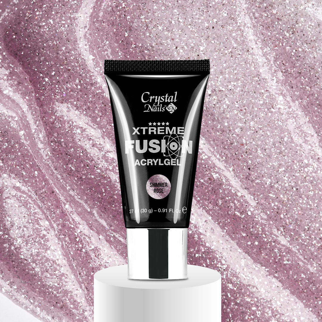 Xtreme Fusion Acrylgel - Shimmer Rose 30g - BrillBird
