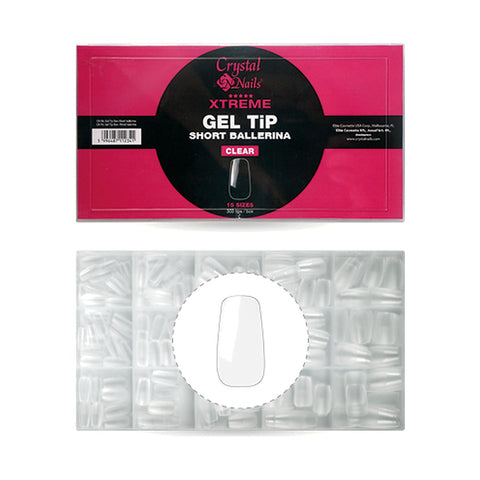 Xtreme Gel Tip Box - Balerina scurtă - Crystal Nails