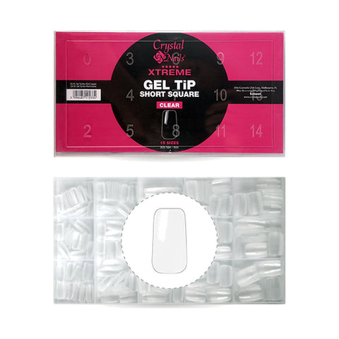 Xtreme Gel Tip Box - Cub scurt - Crystal Nails