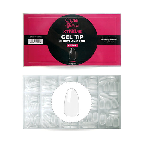 Xtreme Gel Tip Box - Migdale scurtă - Crystal Nails